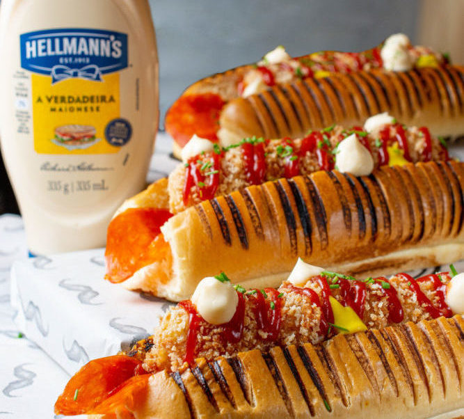 Hotdog em 2023  Sobremesas criativas, Hot, Cachorro quente