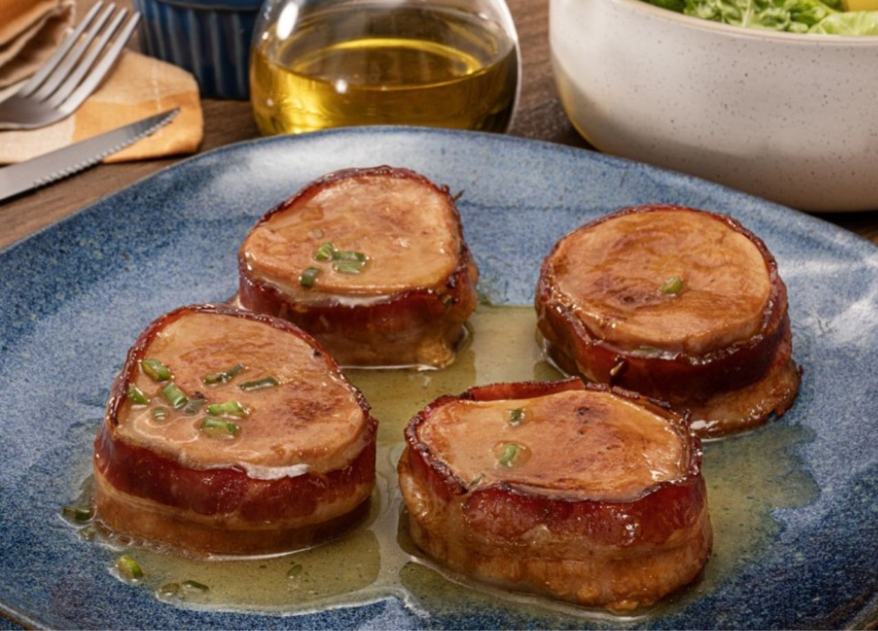 Filé Mignon Suíno com Salada